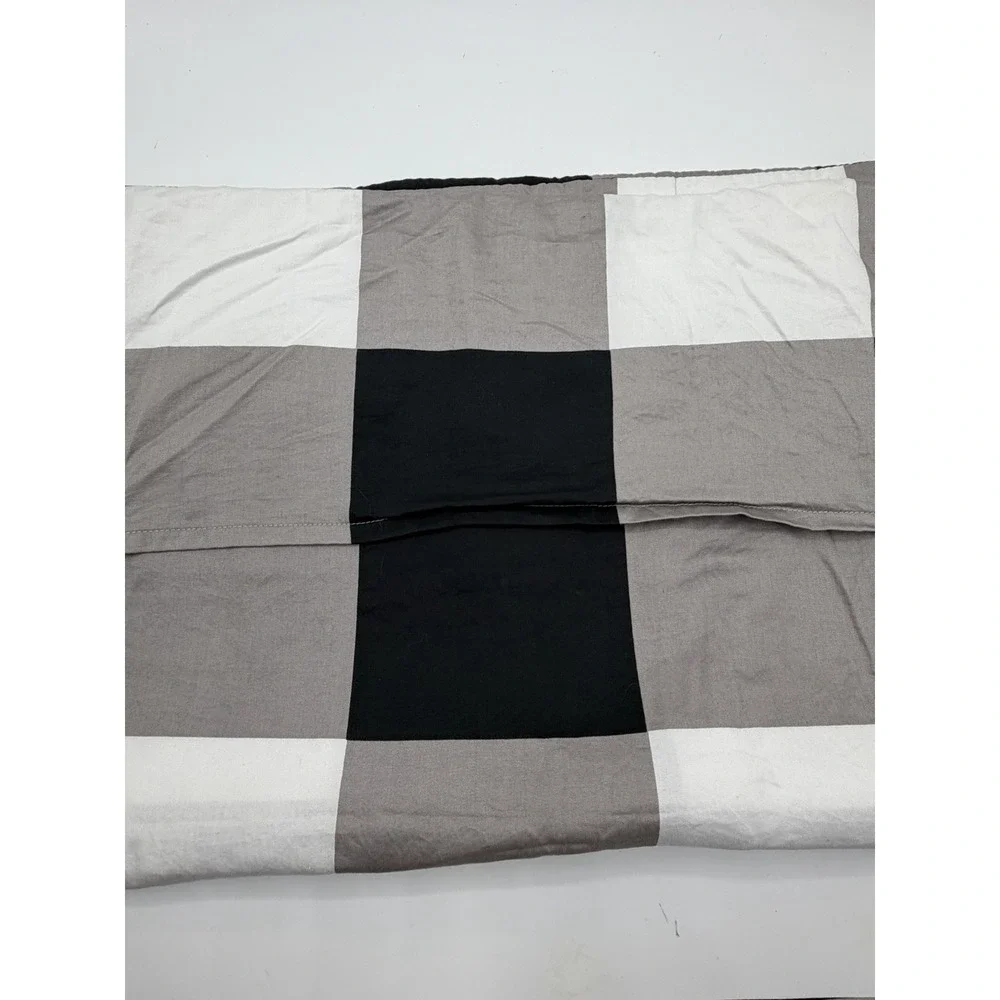 Beddy's Pillow Sham All Checked Out Black White Gray Check Pattern Discontinued
